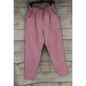 VINTAGE Frazzle Womens Size Medium Pull On Straight Leg Pants Mauve Pink